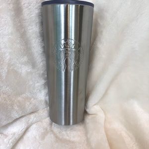 Starbucks Stainless Steel Tumbler w/ top and straw